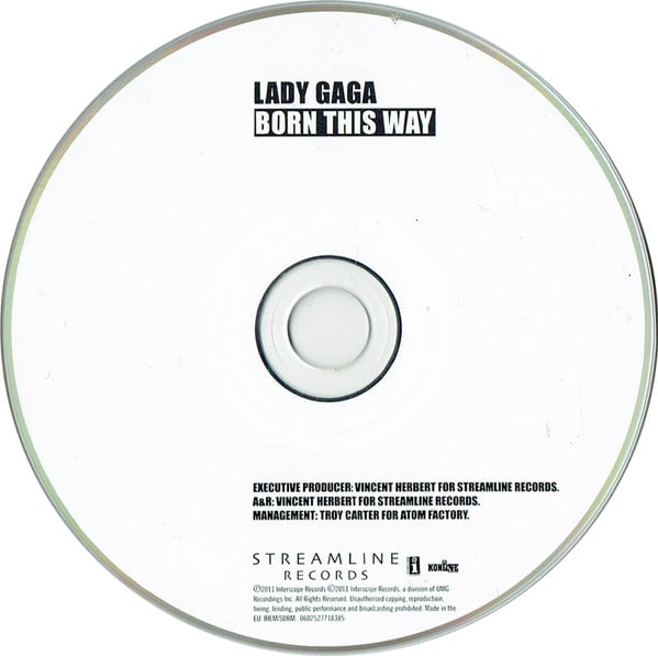 Lady Gaga Born This Way Cd3