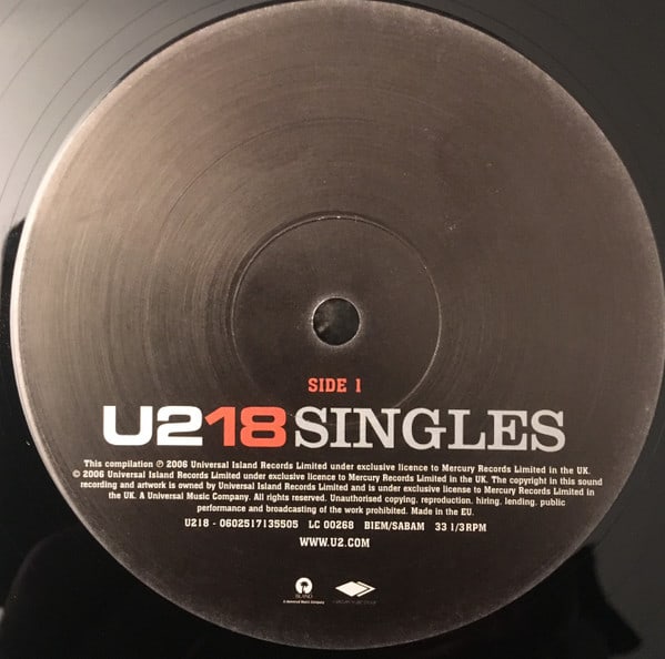 U2 U218 Singles 2 Lp Vinilo3