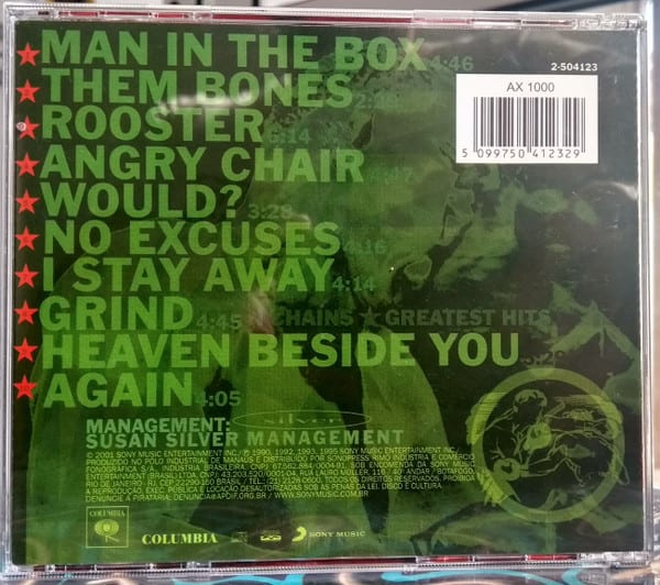 Alice In Chains Greatest Hits Cd1