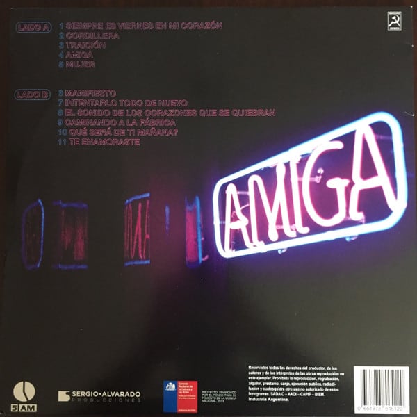 Alex Anwandter Amiga Nuevo Y Sellado Vinilo2