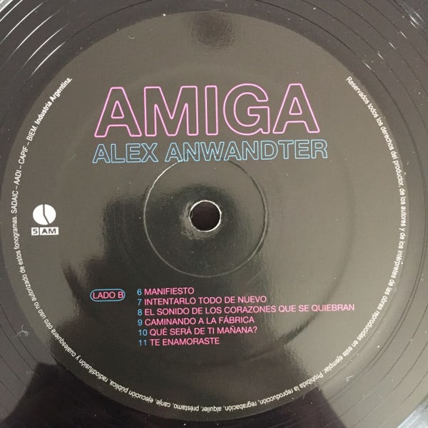 Alex Anwandter Amiga Nuevo Y Sellado Vinilo3