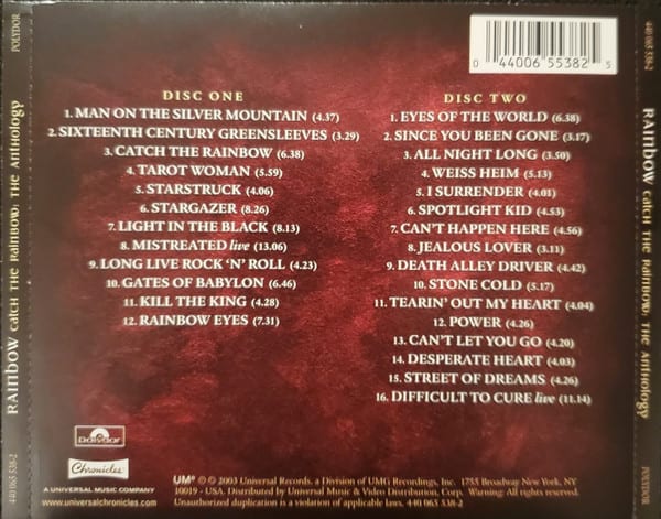 Rainbow Catch The Rainbow: The Anthology Cd2