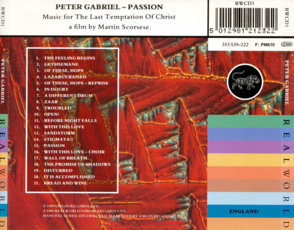 Peter Gabriel Passion Cd2