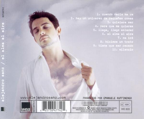 Alejandro Sanz El Alma Al Aire Cd1