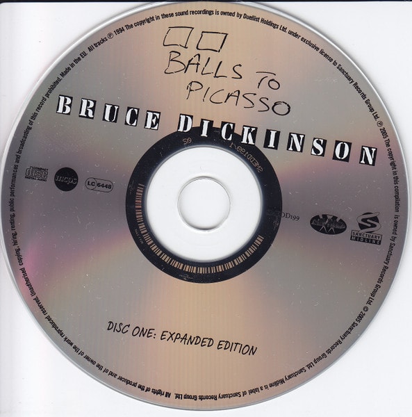 Bruce Dickinson Balls to Picasso Cd3