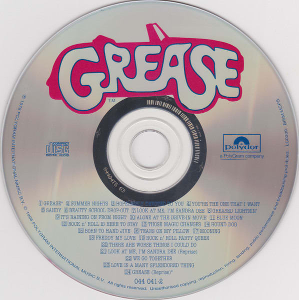 Grease (the Original Soundtrack From The Motion Picture) CD3