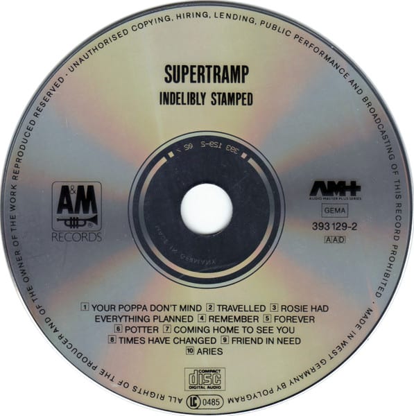 Supertramp Indelibly Stamped Cd3
