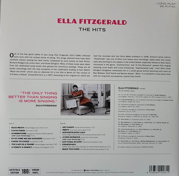 Ella Fitzgerald The Hits Vinilo2