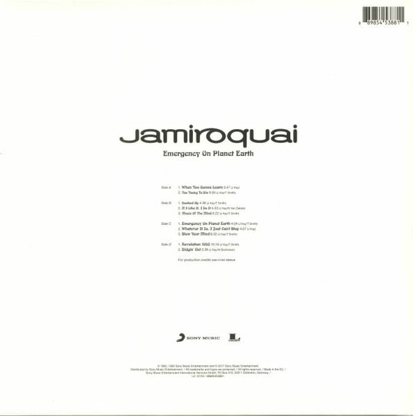 Jamiroquai Emergency On Planet Earth Nuevo Sellado Vinilo2
