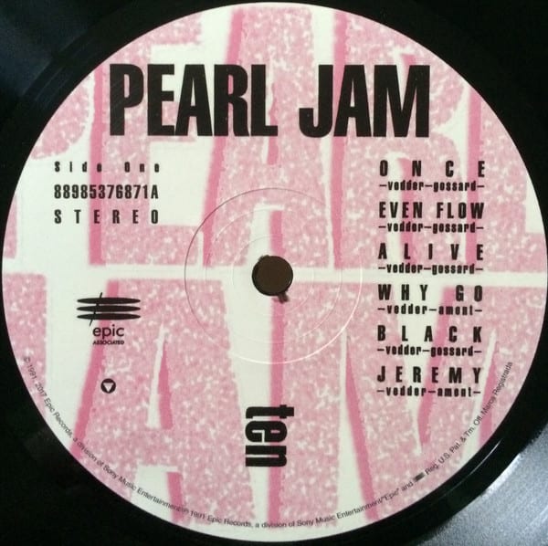 Pearl Jam Ten Nuevo Sellado Vinilo3