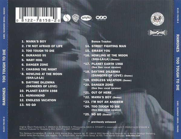 Too Tough To Die - Ramones ( cd2