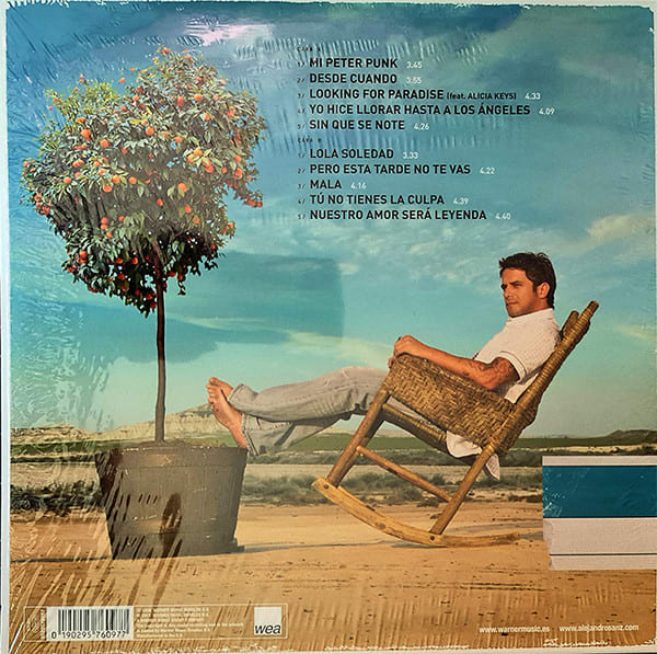 Alejandro Sanz Paraíso Express Vinilo2