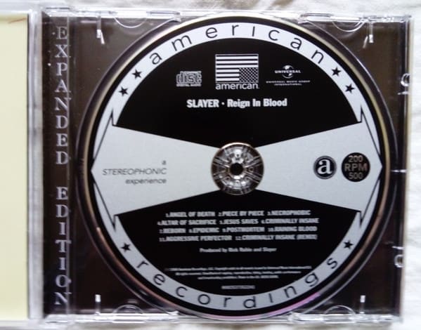 Reign In Blood - Slayer  CD3