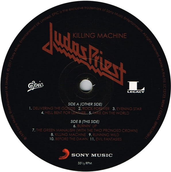 Judas Priest Killing Machine Nuevo Sellado Vinilo4