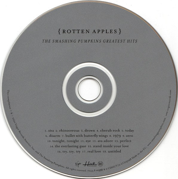 The Smashing Pumpkins Rotten Apples, Greatest Hits Cd3