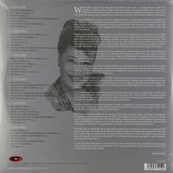 Ella Fitzgerald The Platinum Collection Nuevo Vinilo2