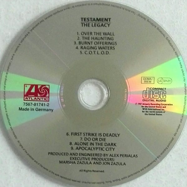 Testament The Legacy Nuevo Y Sellado CD3