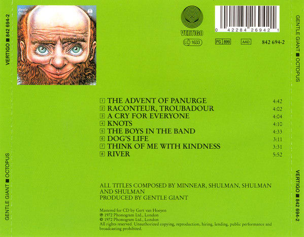 Gentle Giant Octopus Cd2