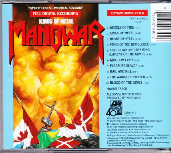 Manowar Kings Of Metal cd2
