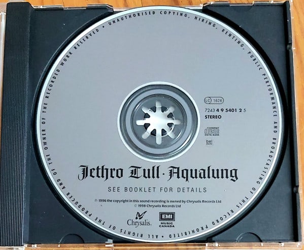 Jethro Tull Aqualungg Cd3