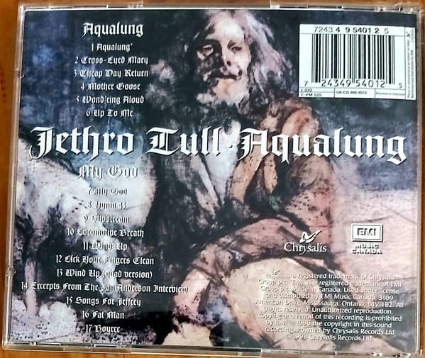 Jethro Tull Aqualungg Cd2