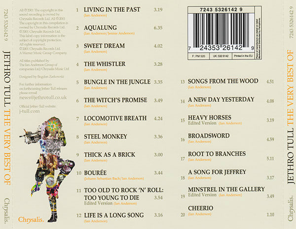 Jethro Tull The Very Best Of Nuevo Y Sellado CD2