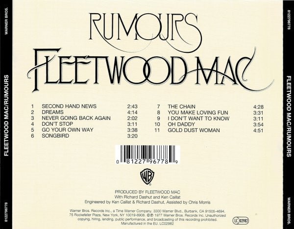 Fleetwood Mac Rumours CD1