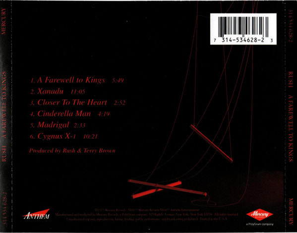 Rush A Farewell To Kings Cd2