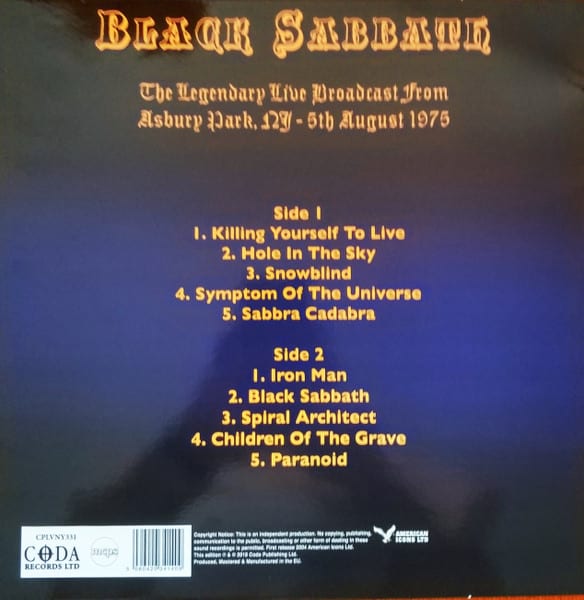 Black Sabbath Masters Of The Grave Vinilo1