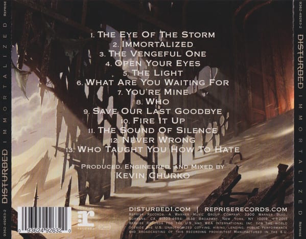 Disturbed Immortalized Nuevo Y Sellado CD2