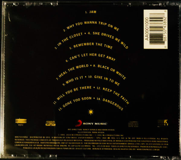 Michael Jackson Dangerous CD1