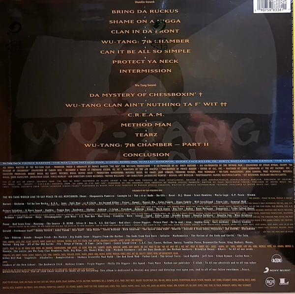 Wu-tang Clan Enter The Wu-tang (36 Chambers) vinilo1