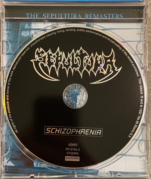 Sepultura Schizophrenia CD3
