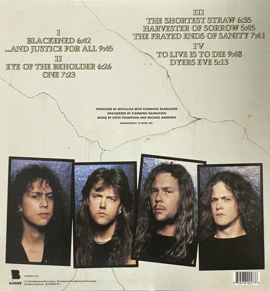 METALLICA AND JUSTICE FOR ALL (REMASTERED) Vinilo1