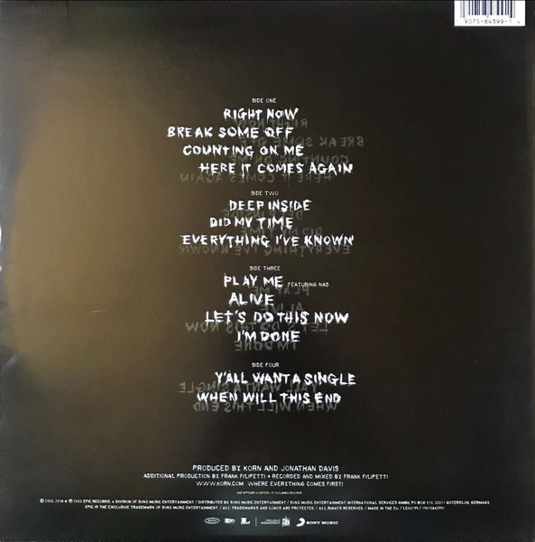 Korn Take A Look In The Mirror Vinilo2