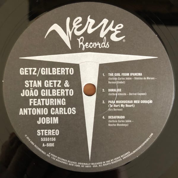 GETZ,STAN / GILBERTO,JOAO GETZ / GILBERTO Vinilo3