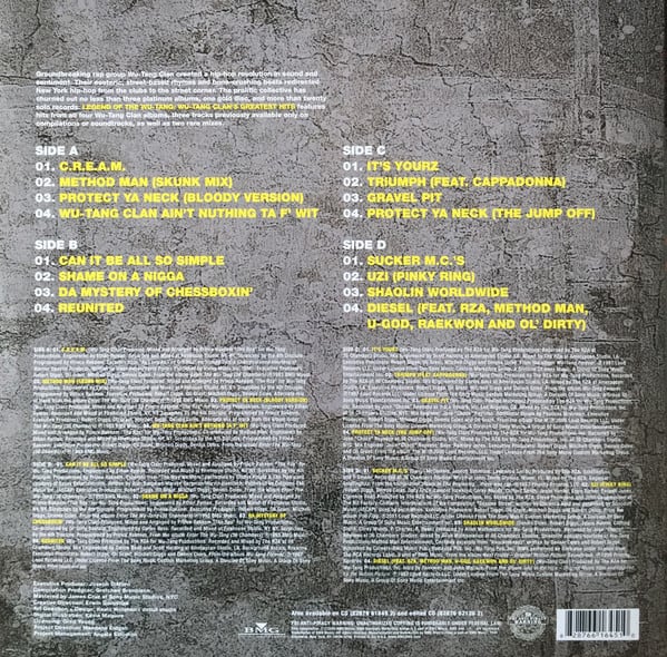 Wu-Tang Clan Legend Of The Wu-Tang: Wu-Tang Clan's Greatest Hits Vinilo1