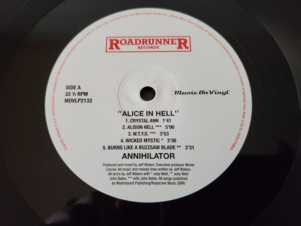 Annnihilator Alice In Hell Vinilo3