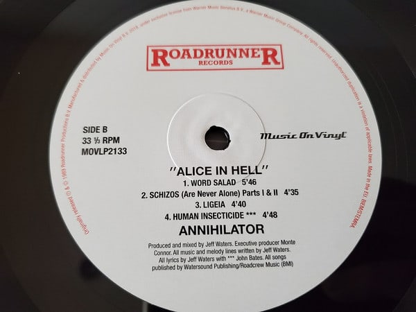 Annnihilator Alice In Hell Vinilo4