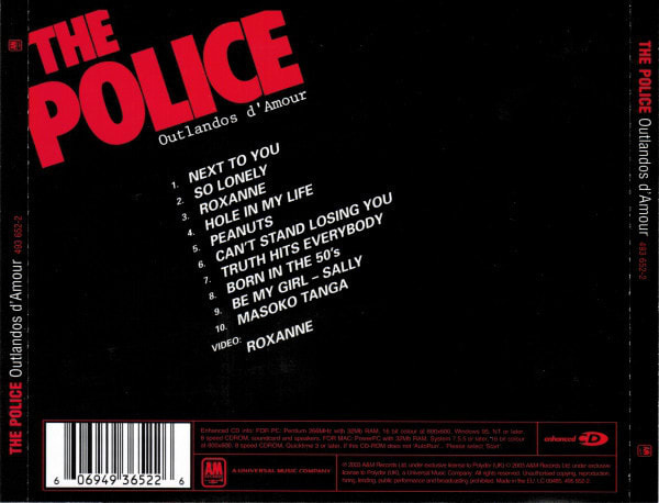 The Police Outlandos D'Amour Cd2
