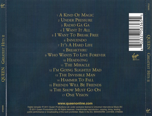 Boxset Queen Platinum Collection Greatest Hits 1, 2 & 3 cd7