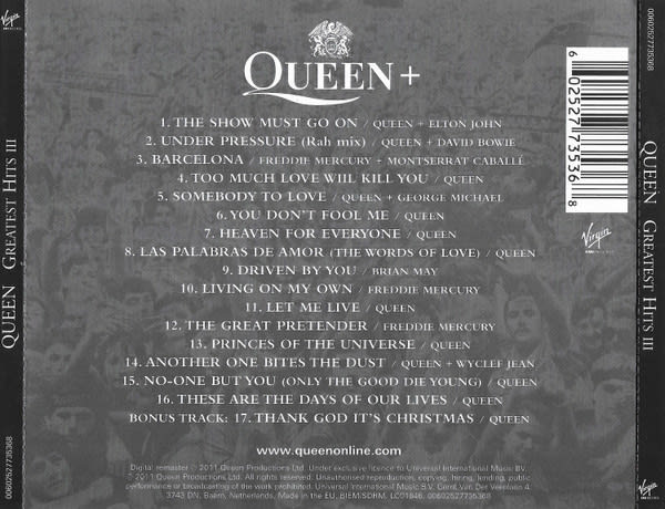 Boxset Queen Platinum Collection Greatest Hits 1, 2 & 3 cd10