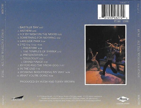 Rush All The World's A Stage CD2