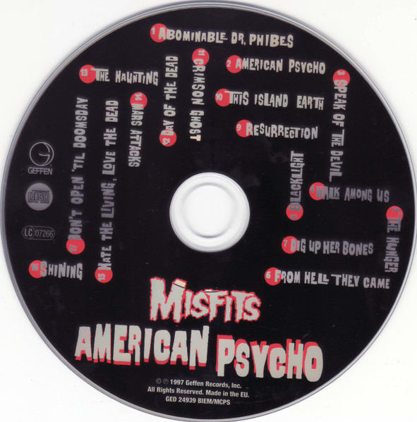 The Misfits American Psycho Cd3