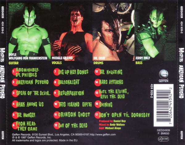 The Misfits American Psycho Cd2