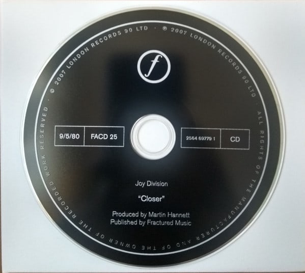 Joy Division Closer Cd3