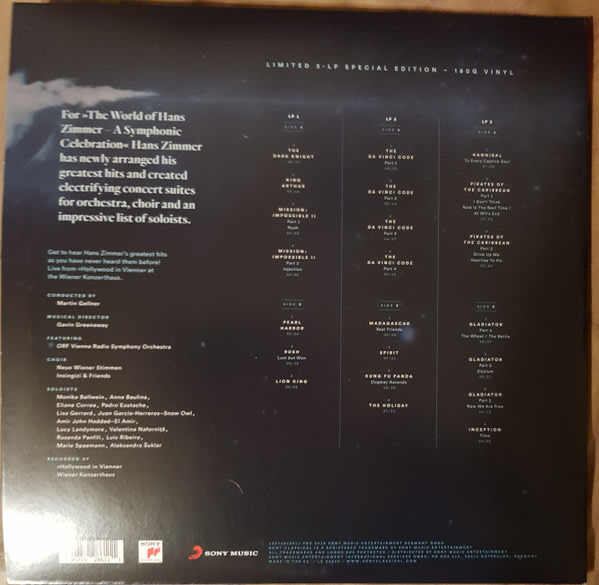 Hans Zimmer The World Of Hans Zimmer (A Symphonic Celebration) Vinilo2