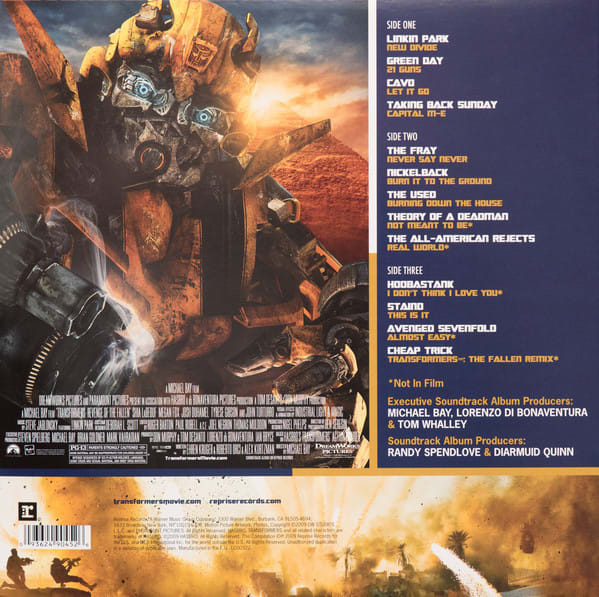 Transformers: Revenge Of The Fallen The Album Vinilo2