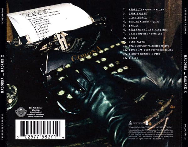 Madonna Madame X CD2