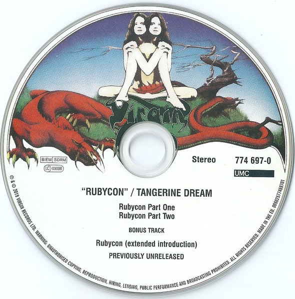Tangerine Dream Rubycon Cd3
